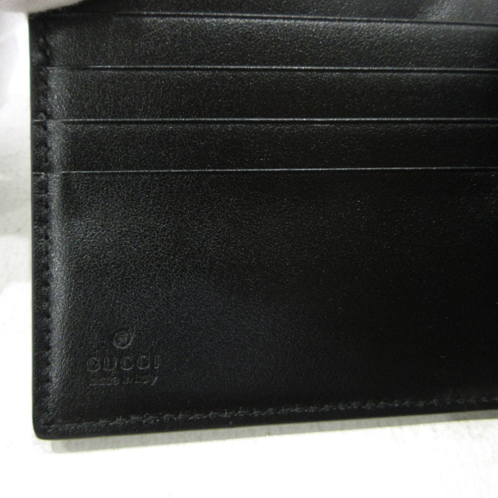 GUCCI GG Embossed Bi fold Wallet Black - Picture 6 of 8